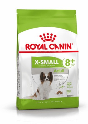 Royal Canin X-Small Adult 8+ сухой корм для взрослых собак очень мелких размеров старше 8 лет - 500 г фото 1