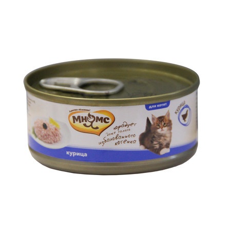 Мнямс консервы Курица в нежном желе для котят - 70 г фото 1