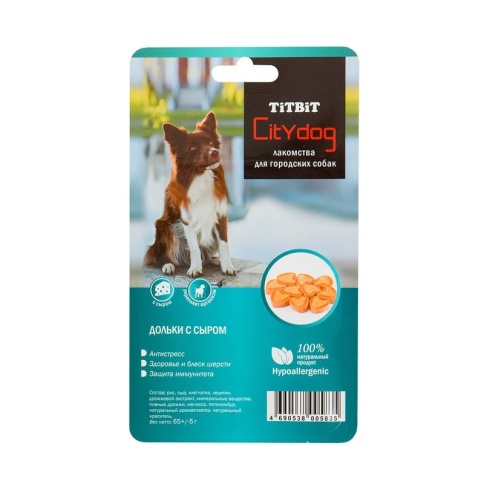 Titbit снек City Dog дольки с сыром - Б2-S фото 2