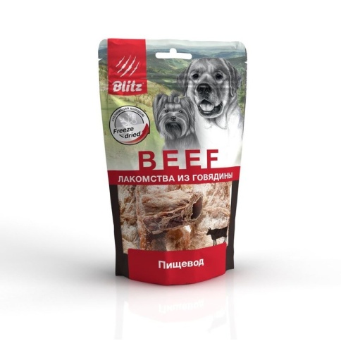 Blitz Sensitive лакомство сублимированное для собак \"Пищевод\" - 32 г фото 1