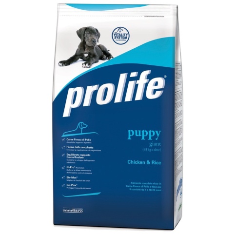 Prolife Dog Puppy Giant сухой корм для щенков гигантских пород с курицей и рисом - 3 кг фото 2