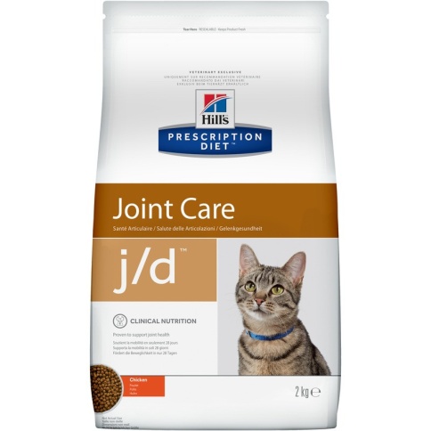 Hill's Prescription Diet j/d Joint Care корм для кошек диета для поддержания здоровья суставов курица 2 кг фото 2