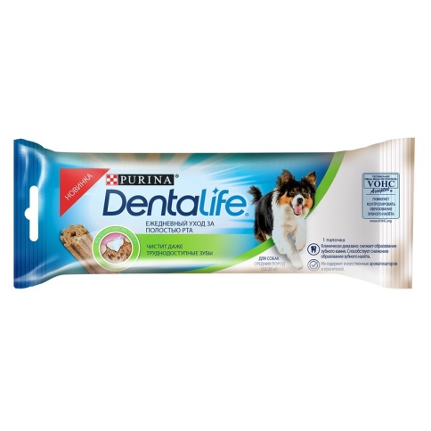 Purina DentaLife лакомство для собак средних пород - 23 г фото 2
