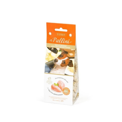 Titbit печенье Pallini с с цыпленком (125г) фото 2