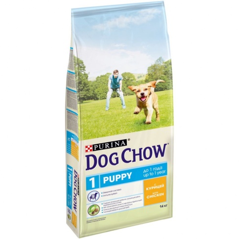 Purina Dog Chow Puppy для щенков всех пород с курицей - 14 кг фото 1