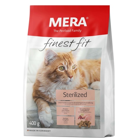 Mera Finest Fit Sterilized сухой корм для стерелизованных кошек с курицей - 400 г фото 2