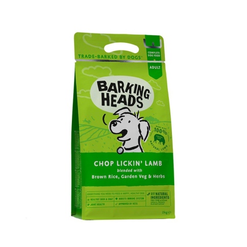 Сухой корм Barking Heads Chop Lickin' Lamb для собак с ягненком и рисом - 2 кг фото 1