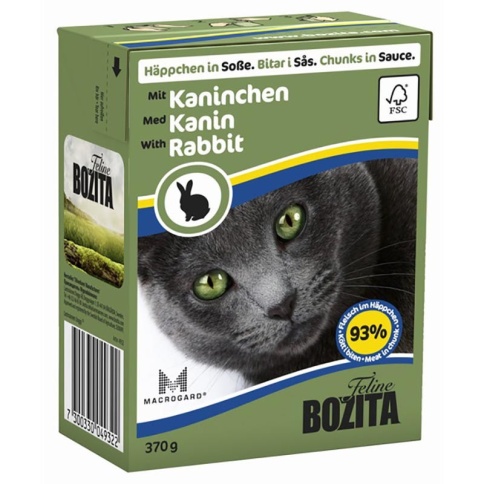 Bozita кусочки в соусе со вкусом кролика для кошек - 370 г фото 2