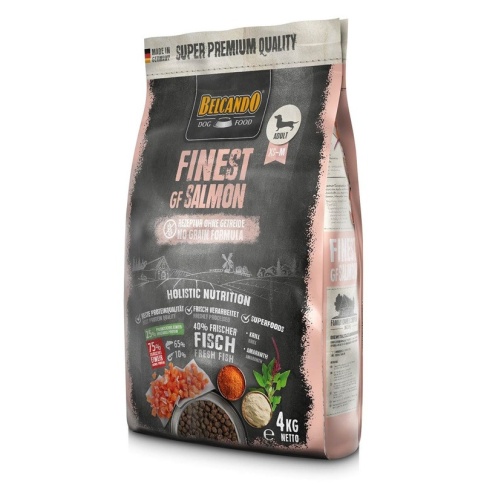 Belcando Finest Grain Free сухой беззерновой корм для привередливых собак мелких и средних пород с лососем - 4 кг фото 1