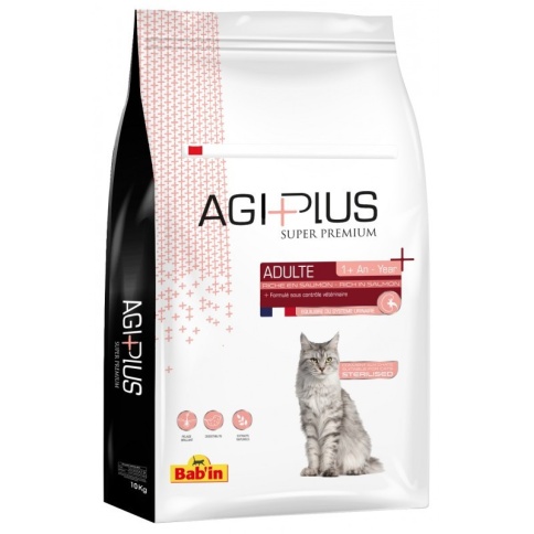 Babin Agi Plus adulte saumon сухой корм для кошек и котов с лососем 2 кг фото 2