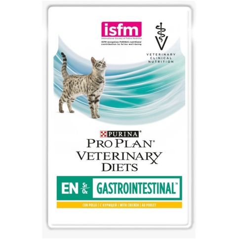 Влажный корм Pro Plan Veterinary diets EN Gastrointestinal для взрослых кошек при расстройствах пищеварения с курицей - 85 г фото 1