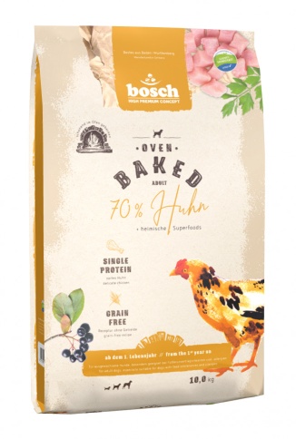 Bosch Oven Baked Huhn сухой корм запеченный с курицей для собак - 10 кг фото 1