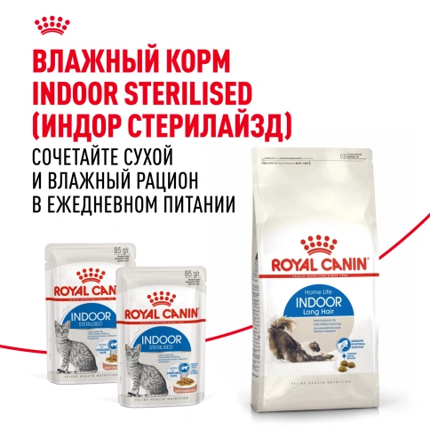 Сухой Корм Royal Canin INDOOR LONG HAIR (ИНДОР ЛОНГ ХЭЙР)Питание для длинношерстных и полудлинношерстных кошек, живущих в помещении, в возрасте от 1 года до 7 лет, способствует поддержанию красоты и блеска шерсти, выведению волосяных комочков, 2 кг фото 8