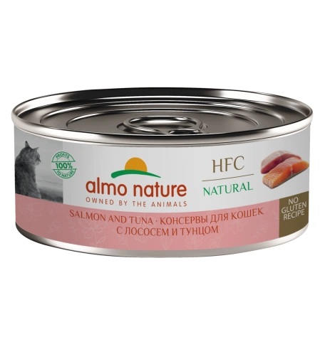 Влажный корм Almo Nature для кошек с лососем и тунцом, 100 г фото 1