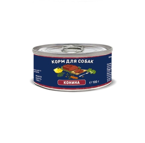 Solid Natura с кониной для собак 100 г фото 1