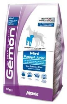 GEMON DOG MINI корм для щенков мелких пород с тунцом и рисом 3 кг фото 1