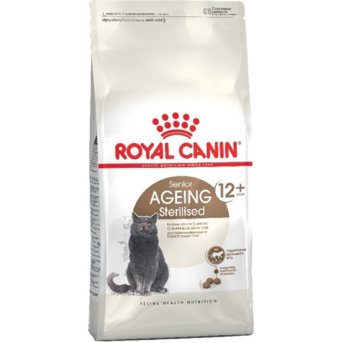 Royal Canin Ageing Sterilised 12+ сухой корм для пожилых стерилизованных кошек старше 12 лет с птицей - 400 г фото 2