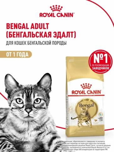 Сухой корм Royal Canin Bengal для взрослых бенгальских кошек, 400 г фото 12
