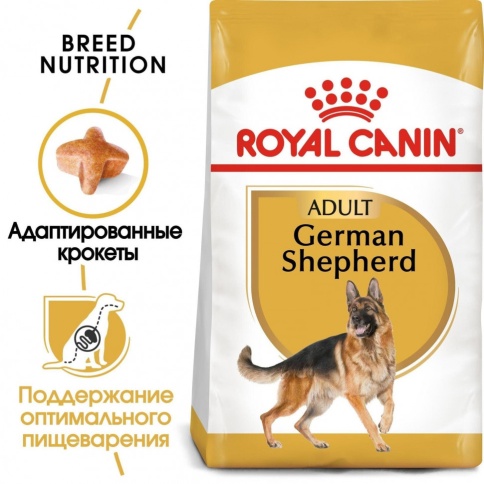 Royal Canin German Shepherd Adult 24 сухой корм для взрослых собак породы немецкая овчарка - 16 кг фото 1