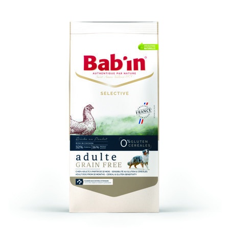 Babin Selective Adulte Grain Free Poulet сухой корм для взрослых собак всех пород на основе курицы и форели - 3 кг фото 1