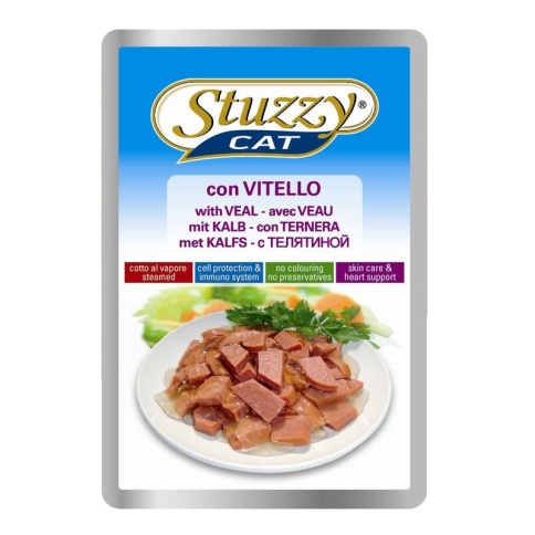 Stuzzy Cat для кошек в паучах с телятиной - 100 г фото 2