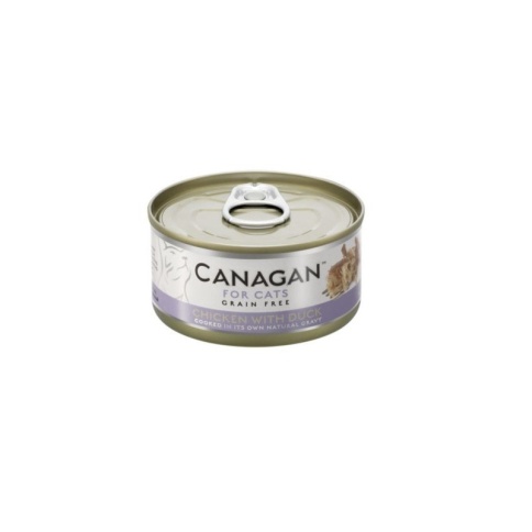 Canagan Chicken With Duck влажный беззерновой корм для кошек с цыпленком и уткой - 75 г фото 1