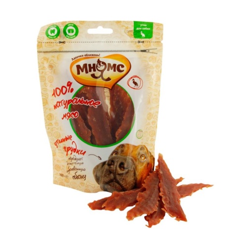 Мнямс лакомство Утиные грудки для собак - 100 г фото 1