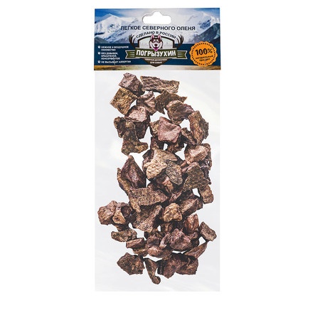 Лакомство Погрызухин для собак легкое северного оленя сушеное - 70 г фото 1