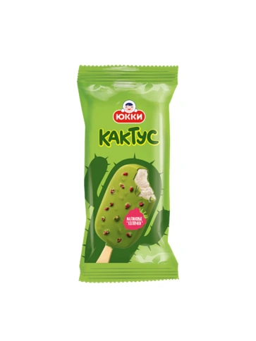 ДЕСЕРТ ''КАКТУС' замороженный с ароматом йогурта со вкусом кактуса с кусочками сушеной малины 60г фото 1