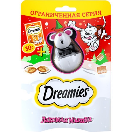 Dreamies игрушка для лакомств Лакомая мышка для взрослых кошек фото 1