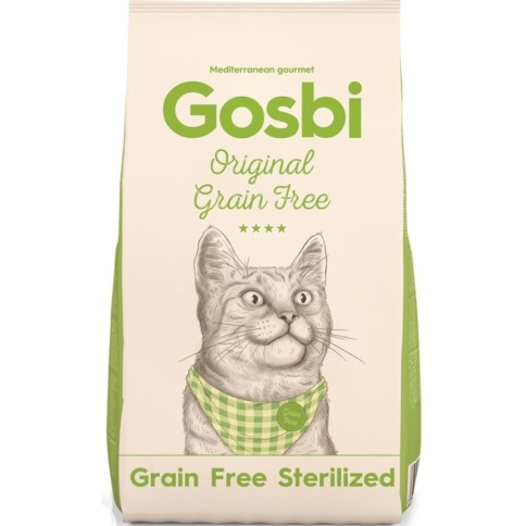 Сухой беззерновой корм Gosbi Original Cat Grain Free Sterilized для стерилизованных кошек с курицей - 3 кг фото 1