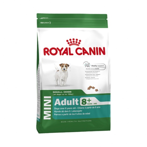 Royal Canin Mini Adult 8+ сухой корм для взрослых собак мелких пород старше 8 лет - 4 кг фото 1
