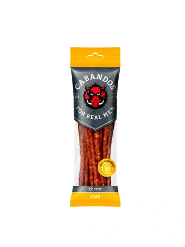 Колбаски "Кабандос Сыр" мясные в/с флоупак 70 гр фото 1