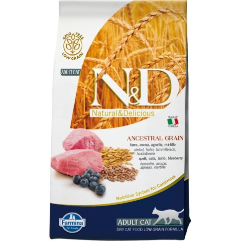 Farmina N&D Low Grain Cat Lamb & Blueberry Adult - 1,5 кг фото 1
