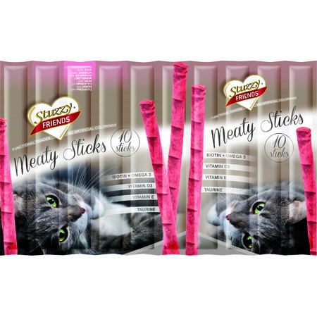 Лакомство палочки STUZZY FRIENDS для кошек с ветчиной - 50 гр фото 1