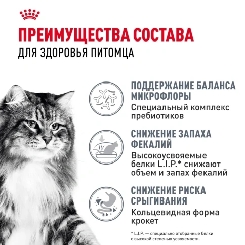 Сухой корм Royal Canin Digestive Care FR для взрослых кошек при расстройстве пищеварительной системы, 10 кг фото 3