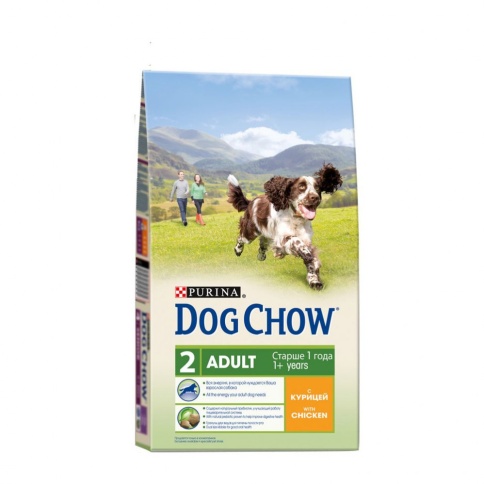 Purina Dog Chow для взрослых собак мелких пород от 1 года с курицей - 2.5 кг фото 1