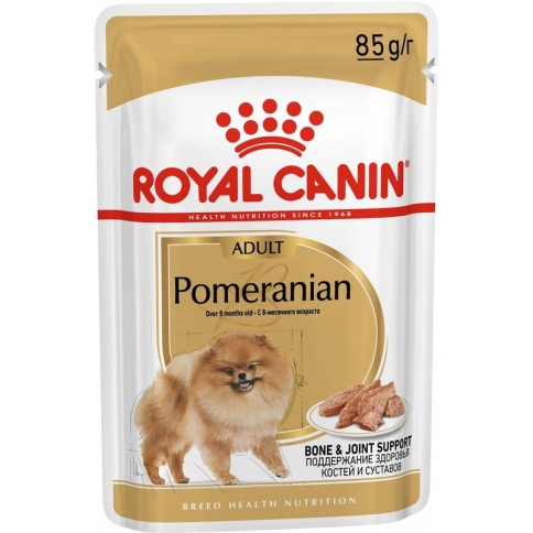 Royal Canin Pomeranian Adult влажный корм для собак породы померанский шпиц в возрасте от 8 месяцев в паучах - 85 г фото 1