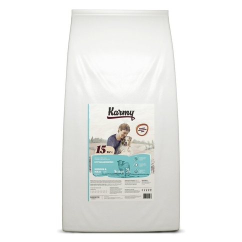 Сухой корм Karmy Hipoallergenic Medium & Maxi для взрослых собак средних и крупных пород при аллергии с ягненком 2 кг фото 1
