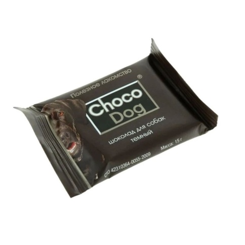 Veda Choco Dog лакомство для собак шоколад темный - 15 г фото 1