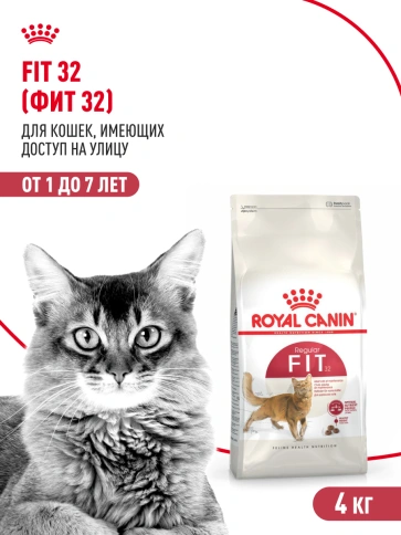 Сухой Корм Royal Canin FIT (ФИТ)Питание для кошек с умеренной активностью, имеющих доступ на улицу, в возрасте от 1 года до 7 лет, 4 кг фото 15