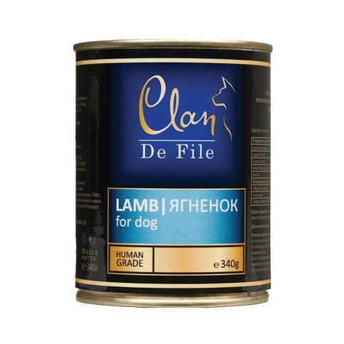 Консервы Clan De File для собак с ягненком - 340 г фото 2