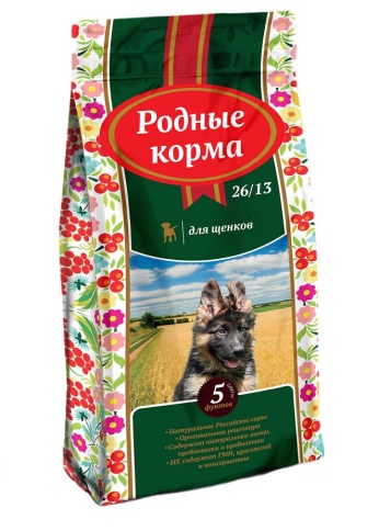 Родные корма сухой корм для щенков 2,045 кг фото 1