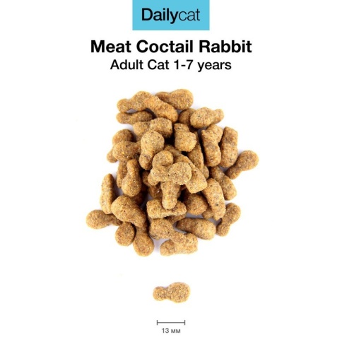 Dailycat Casual Line Meat Cocktail with Rabbit корм для кошек мясной коктейль с кроликом 1.5 кг фото 1