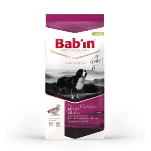 Сухой корм Babin Signature Maxi Adulte для взрослых собак крупных пород на основе утки и свинины 15 кг фото 1