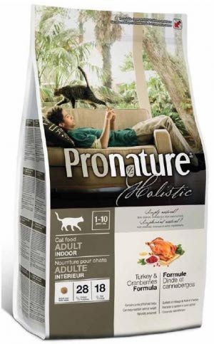 Pronature Holistic сухой корм для кошек с индейкой и клюквой - 5.44 кг фото 1