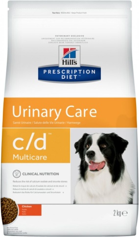 Hill's Prescription Diet c/d Urinary Care корм для собак диета для поддержания здоровья мочевыводящих путей курица 2 кг фото 1