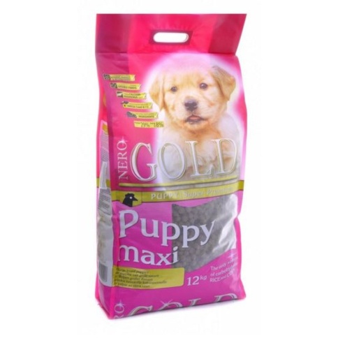 Корм для щенков крупных пород Nero gold puppy maxi с курицей и рисом - 18 кг фото 2