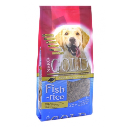 Nero Gold Adult Dog Fish & Rice 2,5 кг фото 2