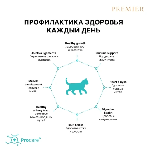 Сухой корм Premier с индейкой для котят, беременных и кормящих кошек, 2 кг фото 5